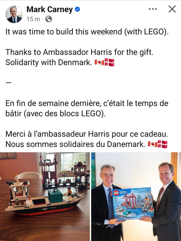 La diplomatie du Lego pour calmer les ambitions de Trump d’envahir le Groenland? image