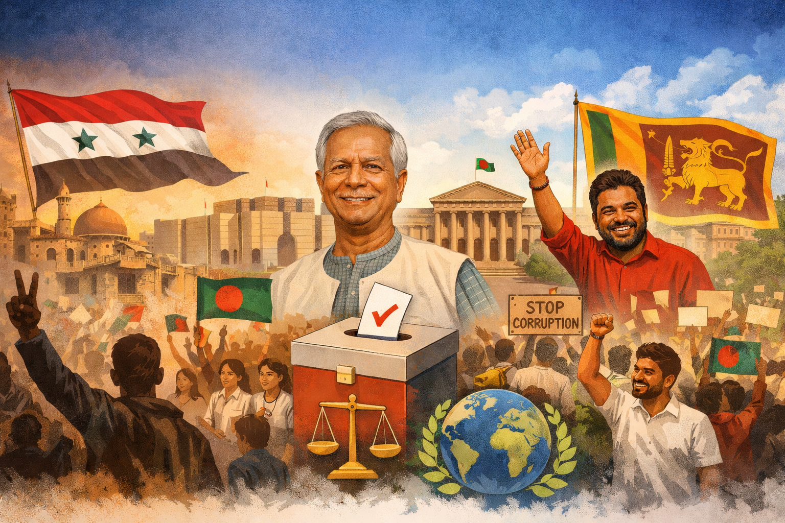 la democratie en recule pas toujours