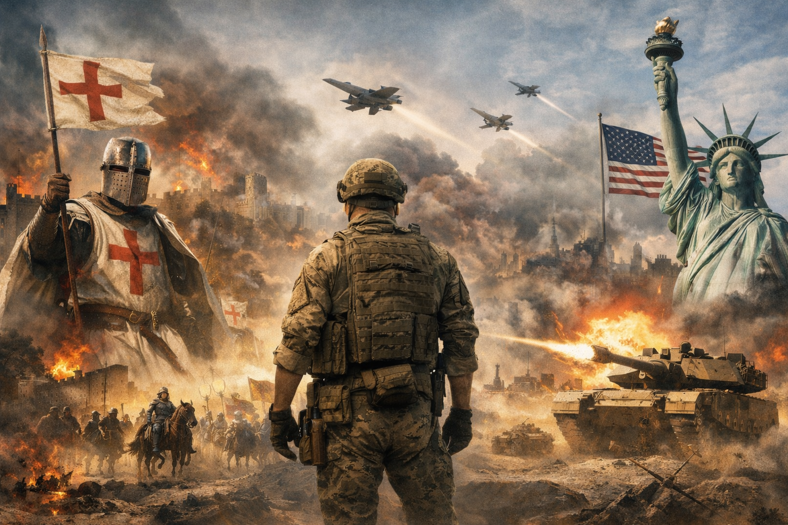 la guerre pour la paix en occident